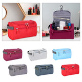 Maxbell Travel Toiletry Bag Men Women Portable with Handle Large Capacity Makeup Bag Burgundy