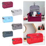 Maxbell Travel Toiletry Bag Men Women Portable with Handle Large Capacity Makeup Bag Burgundy