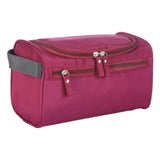 Maxbell Travel Toiletry Bag Men Women Portable with Handle Large Capacity Makeup Bag Burgundy