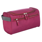 Maxbell Travel Toiletry Bag Men Women Portable with Handle Large Capacity Makeup Bag Burgundy