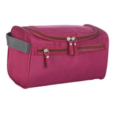 Maxbell Travel Toiletry Bag Men Women Portable with Handle Large Capacity Makeup Bag Burgundy