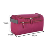 Maxbell Travel Toiletry Bag Men Women Portable with Handle Large Capacity Makeup Bag Burgundy
