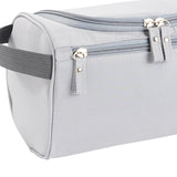 Maxbell Travel Toiletry Bag Men Women Portable with Handle Large Capacity Makeup Bag Light Gray