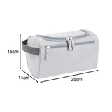 Maxbell Travel Toiletry Bag Men Women Portable with Handle Large Capacity Makeup Bag Light Gray