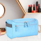 Maxbell Travel Toiletry Bag Men Women Portable with Handle Large Capacity Makeup Bag Blue