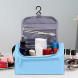 Maxbell Travel Toiletry Bag Men Women Portable with Handle Large Capacity Makeup Bag Blue