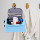 Maxbell Travel Toiletry Bag Men Women Portable with Handle Large Capacity Makeup Bag Blue
