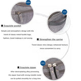 Maxbell Travel Toiletry Bag Men Women Portable with Handle Large Capacity Makeup Bag Gray