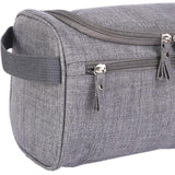 Maxbell Travel Toiletry Bag Men Women Portable with Handle Large Capacity Makeup Bag Gray