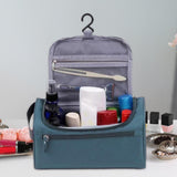 Maxbell Travel Toiletry Bag Men Women Portable with Handle Large Capacity Makeup Bag Navy