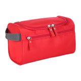 Maxbell Travel Toiletry Bag Men Women Portable with Handle Large Capacity Makeup Bag Red