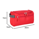 Maxbell Travel Toiletry Bag Men Women Portable with Handle Large Capacity Makeup Bag Red