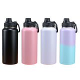 Maxbell Insulated Water Bottle Durable Portable Drinking Bottle for Gym Yoga Cycling White