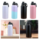 Maxbell Insulated Water Bottle Durable Portable Drinking Bottle for Gym Yoga Cycling White