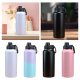 Maxbell Insulated Water Bottle Durable Portable Drinking Bottle for Gym Yoga Cycling White