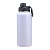 Maxbell Insulated Water Bottle Durable Portable Drinking Bottle for Gym Yoga Cycling White