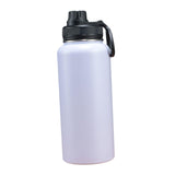 Maxbell Insulated Water Bottle Durable Portable Drinking Bottle for Gym Yoga Cycling White