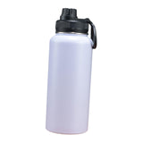 Maxbell Insulated Water Bottle Durable Portable Drinking Bottle for Gym Yoga Cycling White
