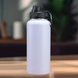 Maxbell Insulated Water Bottle Durable Portable Drinking Bottle for Gym Yoga Cycling White