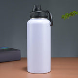 Maxbell Insulated Water Bottle Durable Portable Drinking Bottle for Gym Yoga Cycling White