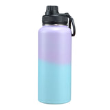 Maxbell Insulated Water Bottle Durable Portable Drinking Bottle for Gym Yoga Cycling Purple Blue