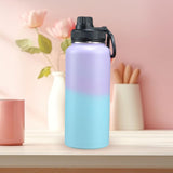 Maxbell Insulated Water Bottle Durable Portable Drinking Bottle for Gym Yoga Cycling Purple Blue