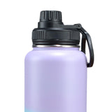 Maxbell Insulated Water Bottle Durable Portable Drinking Bottle for Gym Yoga Cycling Purple Blue