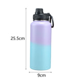 Maxbell Insulated Water Bottle Durable Portable Drinking Bottle for Gym Yoga Cycling Purple Blue