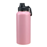 Maxbell Insulated Water Bottle Durable Portable Drinking Bottle for Gym Yoga Cycling Pink Red