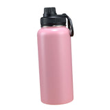 Maxbell Insulated Water Bottle Durable Portable Drinking Bottle for Gym Yoga Cycling Pink Red