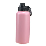 Maxbell Insulated Water Bottle Durable Portable Drinking Bottle for Gym Yoga Cycling Pink Red