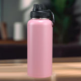 Maxbell Insulated Water Bottle Durable Portable Drinking Bottle for Gym Yoga Cycling Pink Red