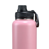 Maxbell Insulated Water Bottle Durable Portable Drinking Bottle for Gym Yoga Cycling Pink Red