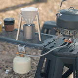 Maxbell Camping Table Gas Tank Bracket Gas Tank Holder for Travel Hiking Backpacking