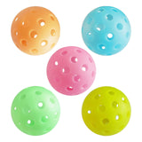 Maxbell 5x Luminous Pickleball Ball 74mm for Outdoor Indoor Tournament Play Practice