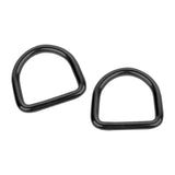 Maxbell 2Pcs Stainless Steel D Rings Connector Rings for Dog Leashes Sewing Projects 8mmx50mmx47mm