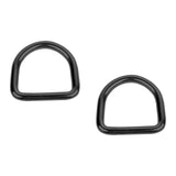 Maxbell 2Pcs Stainless Steel D Rings Connector Rings for Dog Leashes Sewing Projects 8mmx50mmx47mm