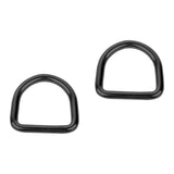 Maxbell 2Pcs Stainless Steel D Rings Connector Rings for Dog Leashes Sewing Projects 8mmx50mmx47mm