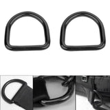 Maxbell 2Pcs Stainless Steel D Rings Connector Rings for Dog Leashes Sewing Projects 8mmx50mmx47mm