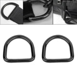 Maxbell 2Pcs Stainless Steel D Rings Connector Rings for Dog Leashes Sewing Projects 8mmx50mmx47mm