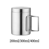 Maxbell Stainless Steel Camping Cup Tableware Tea Water Cup for Hiking Trips Cooking