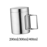 Maxbell Stainless Steel Camping Cup Tableware Tea Water Cup for Hiking Trips Cooking