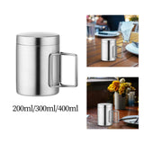 Maxbell Stainless Steel Camping Cup Tableware Tea Water Cup for Hiking Trips Cooking