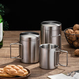 Maxbell Stainless Steel Camping Cup Tableware Tea Water Cup for Hiking Trips Cooking