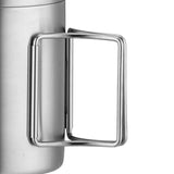 Maxbell Stainless Steel Camping Cup Tableware Tea Water Cup for Hiking Trips Cooking