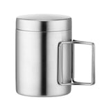Maxbell Stainless Steel Camping Cup Tableware Tea Water Cup for Hiking Trips Cooking