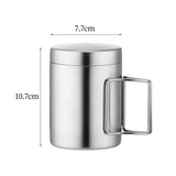 Maxbell Stainless Steel Camping Cup Tableware Tea Water Cup for Hiking Trips Cooking