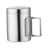 Maxbell Stainless Steel Camping Cup Tableware Tea Water Cup for Hiking Trips Cooking