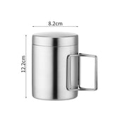 Maxbell Stainless Steel Camping Cup Tableware Tea Water Cup for Hiking Trips Cooking