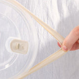 Maxbell Japanese Ramen Bowl 1200ml Portable Tableware Cereal Bowls for Office Picnic White